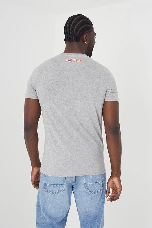 Brave Soul Kenner Camper Van Tee Grey Marl - 270 - Image 3