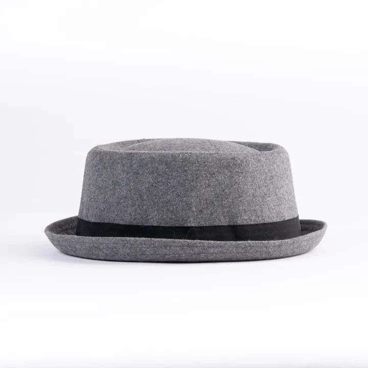 Doyle Felt Pork Pie Hat Grey 426 - 1058 - Image 3