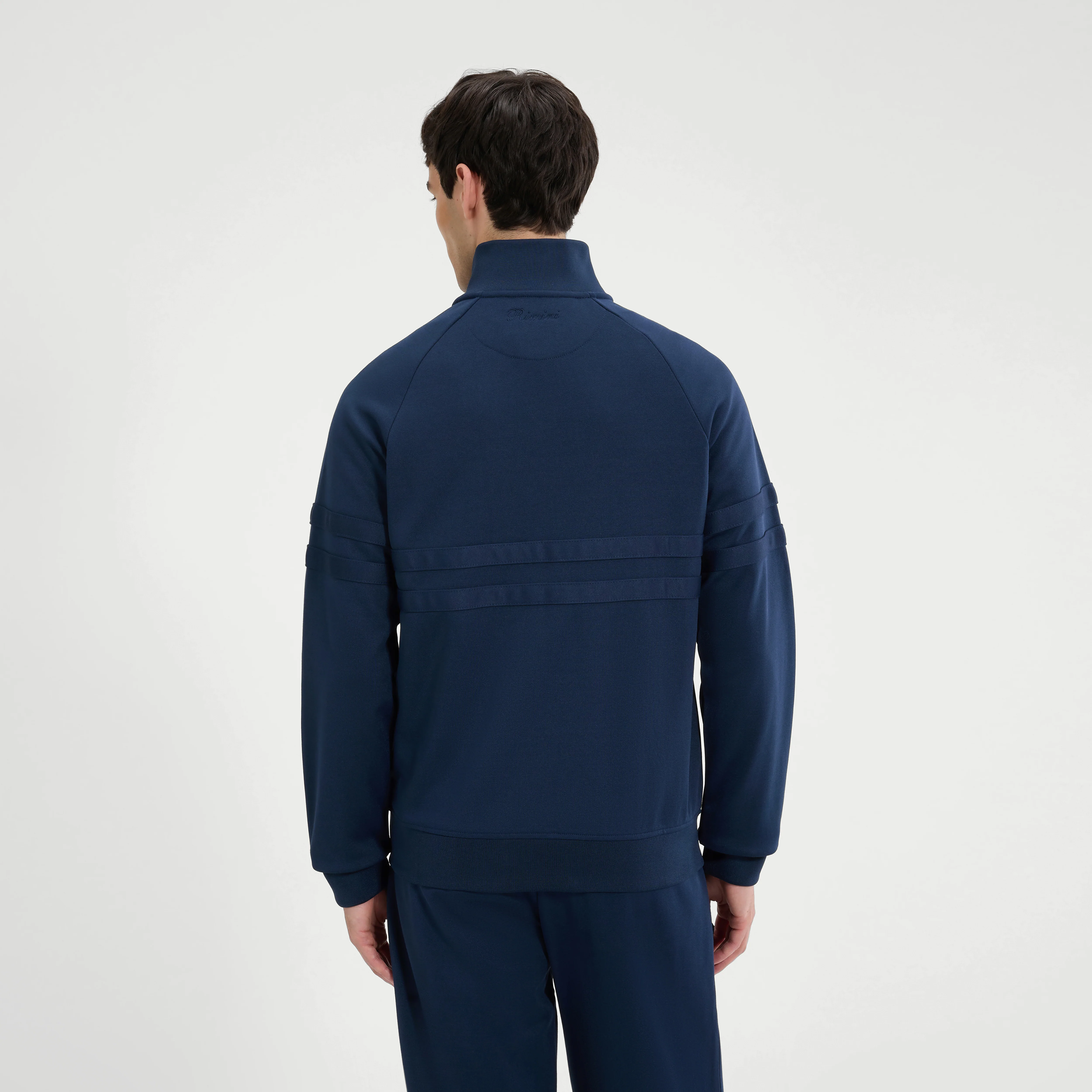 Ellesse Rimini 80s Vintage Track Top Navy Mono - 553 - Image 10
