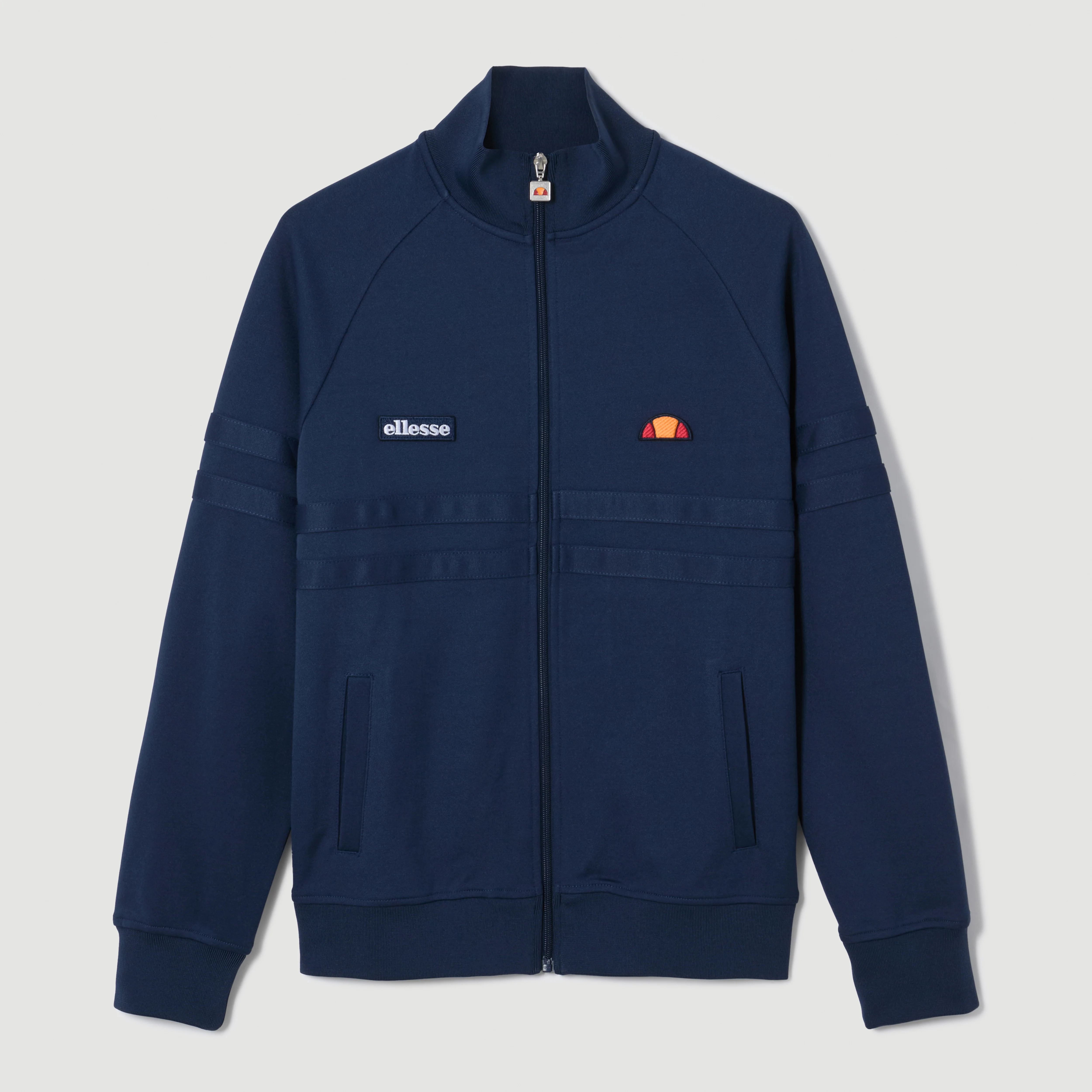 Ellesse Rimini 80s Vintage Track Top Navy Mono - 553 - Image 8