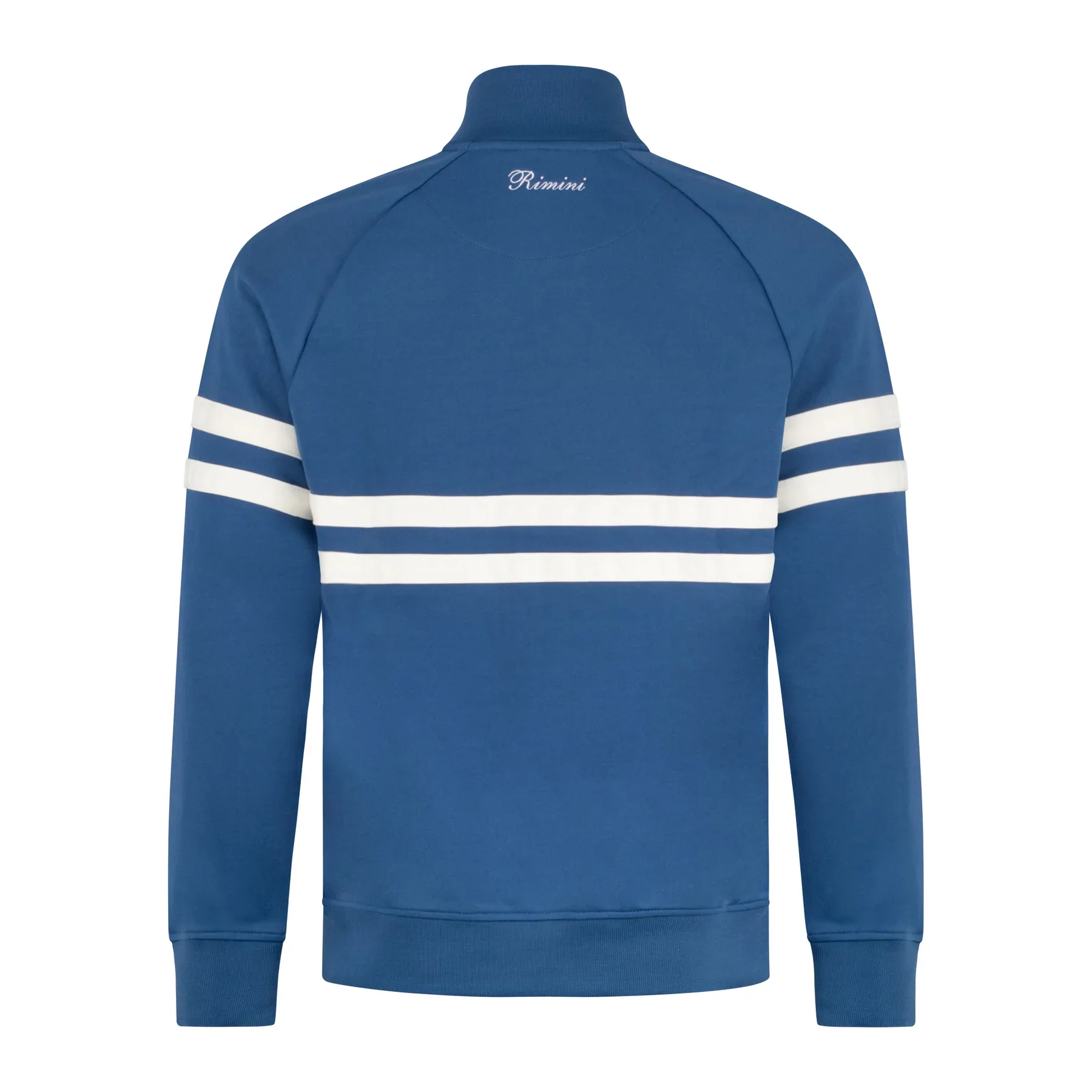 Ellesse Rimini 80s Vintage Track Top Navy/Off White - 546 - Image 3