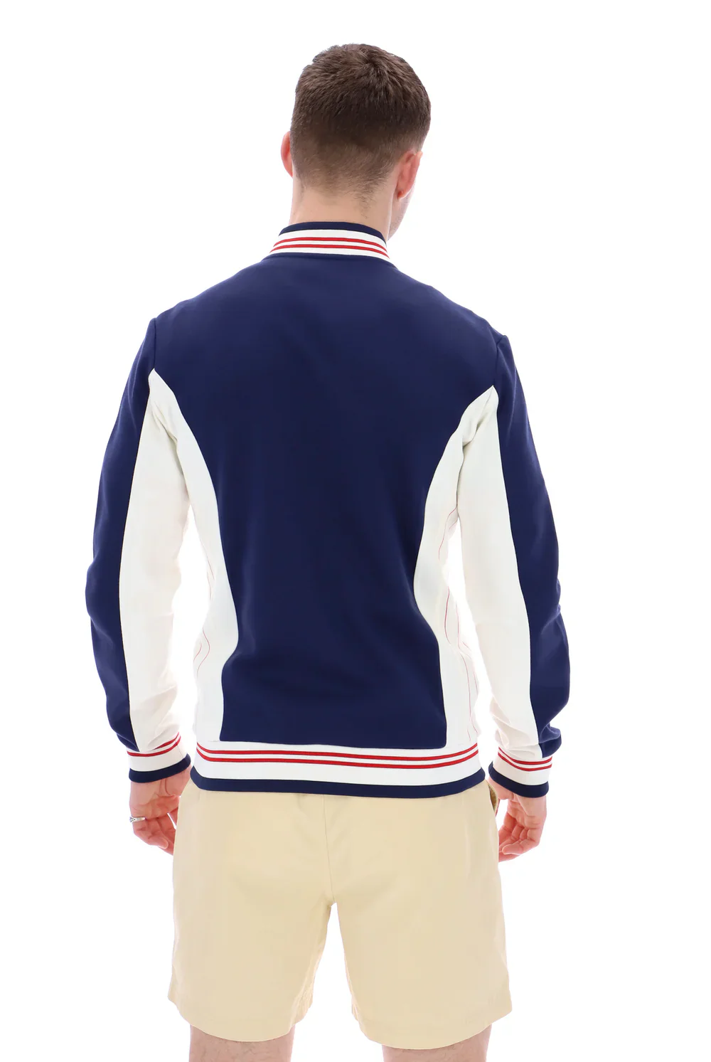 FILA Settanta Baseball Track Top Navy/Gardenia/Red - 499 - Image 5