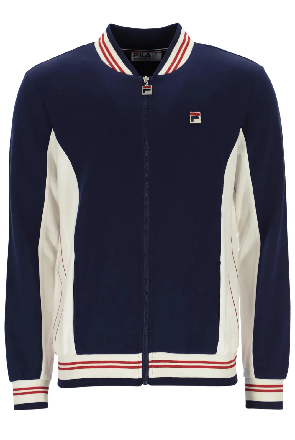FILA Settanta Baseball Track Top Navy/Gardenia/Red - 499 - Image 6