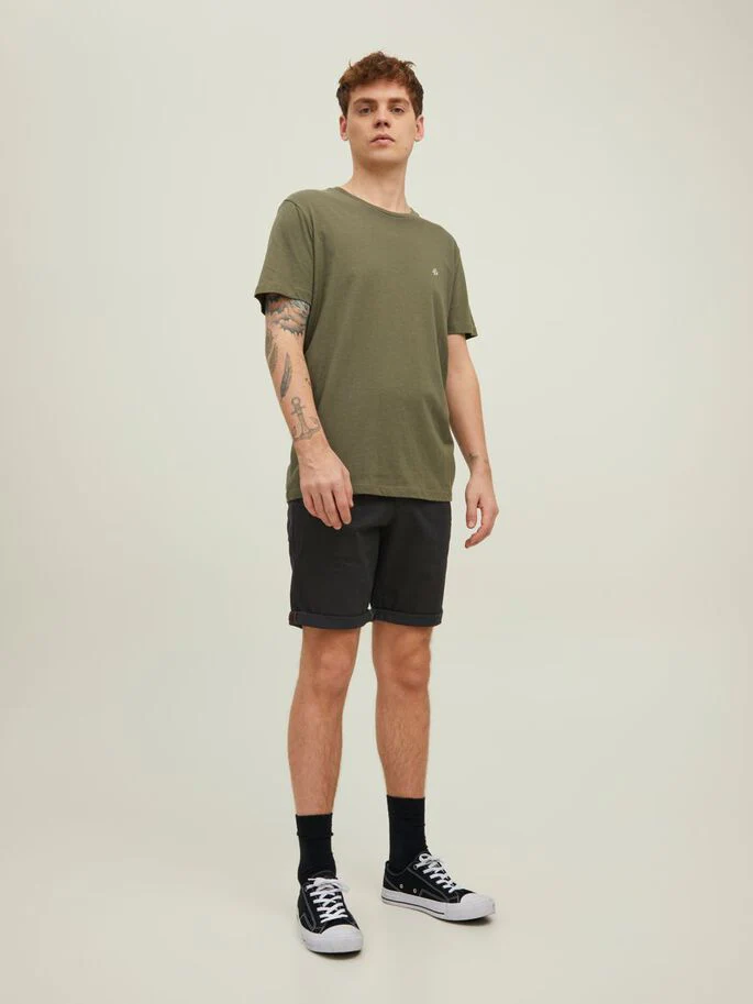 Jack & Jones Bowie Solid Chino Shorts Black - 844 - Image 3