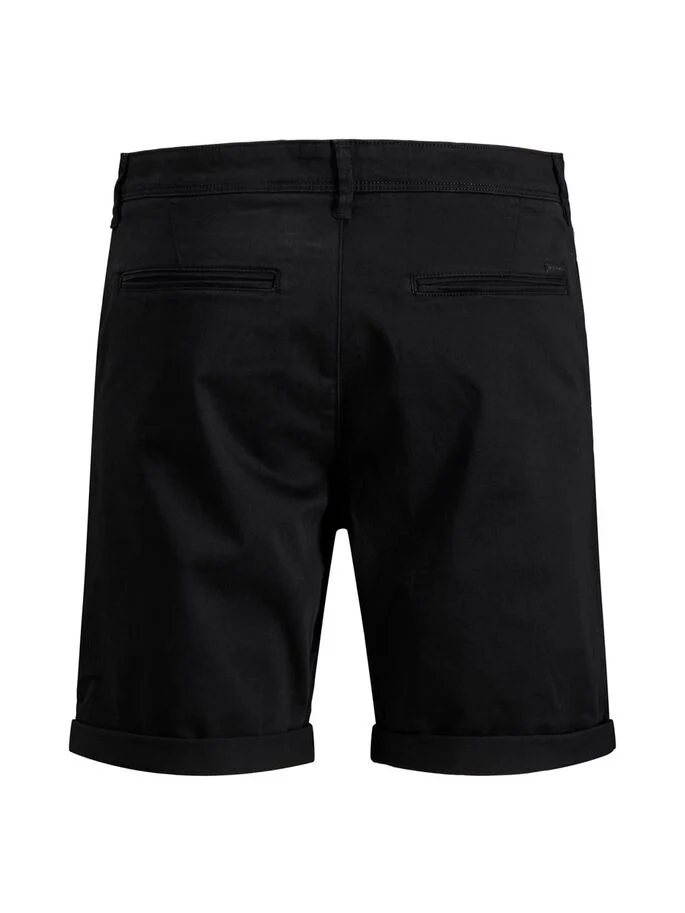 Jack & Jones Bowie Solid Chino Shorts Black - 844 - Image 8