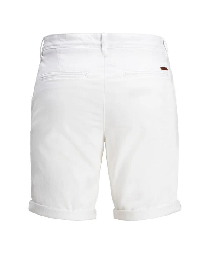 Jack & Jones Bowie Solid Chino Shorts White - 808 - Image 8