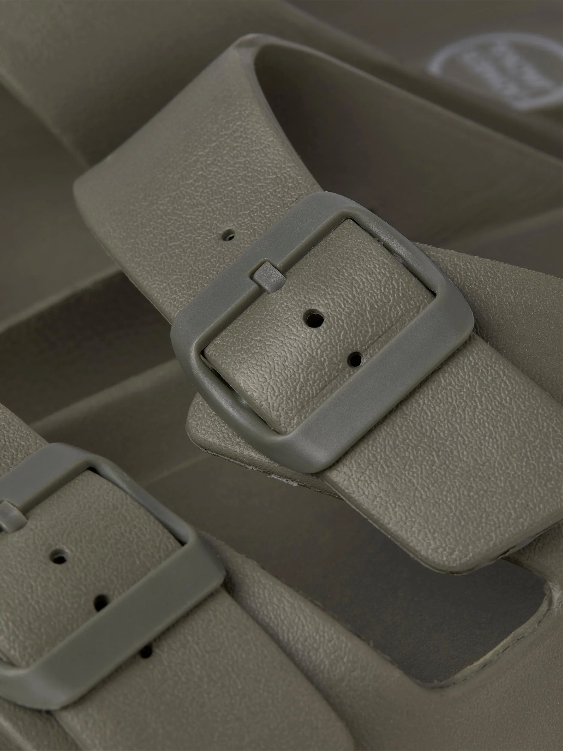 Jack & Jones Croxton Moulded Slider Sandals Khaki - Image 5