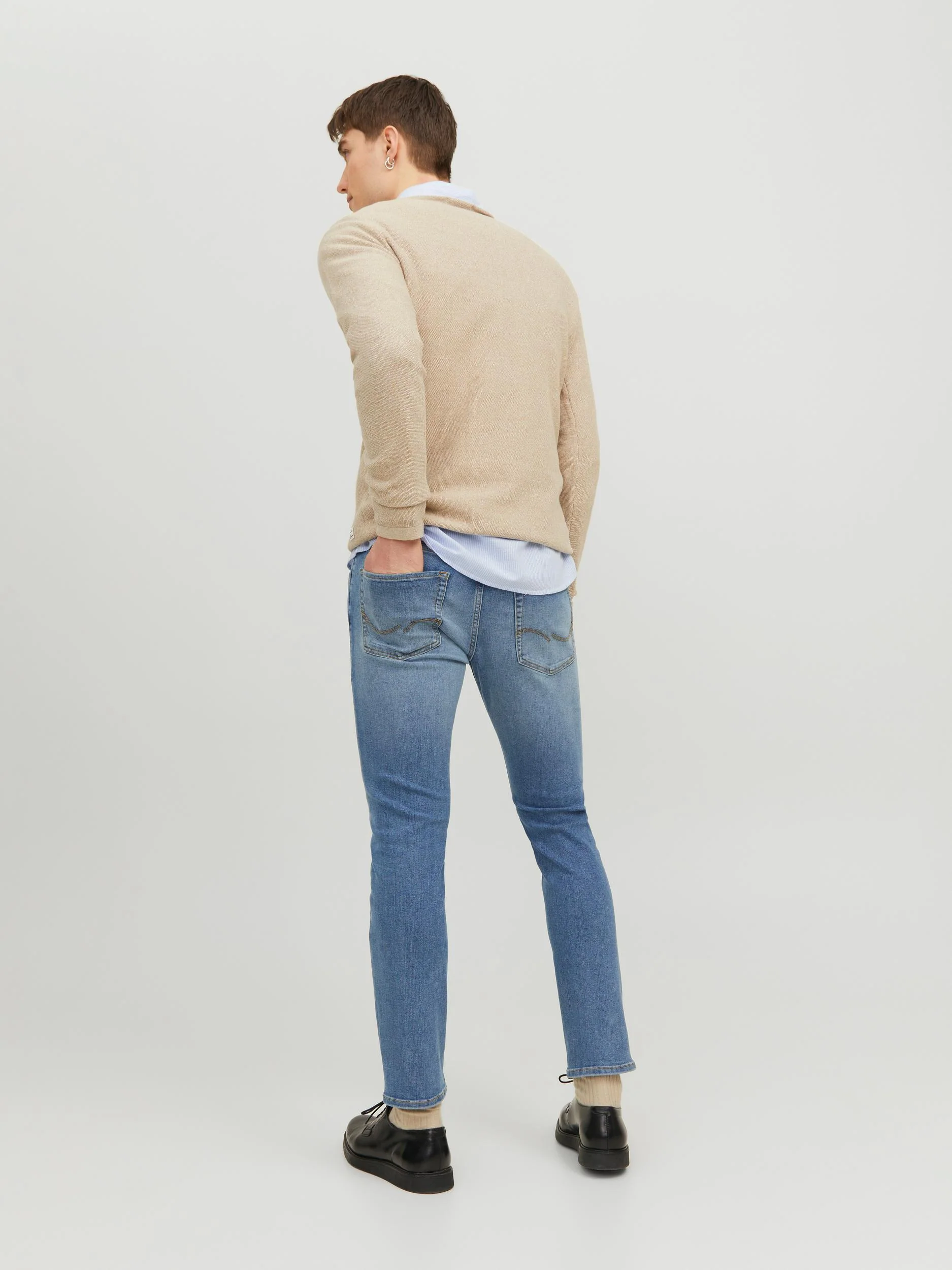 Jack & Jones Glenn MF 770 Slim Fit Jeans Blue Denim - 784 - Image 5