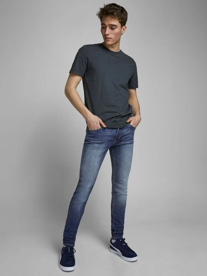Jack & Jones Liam Original 005 Skinny Fit Jeans Blue - 776 - Image 3