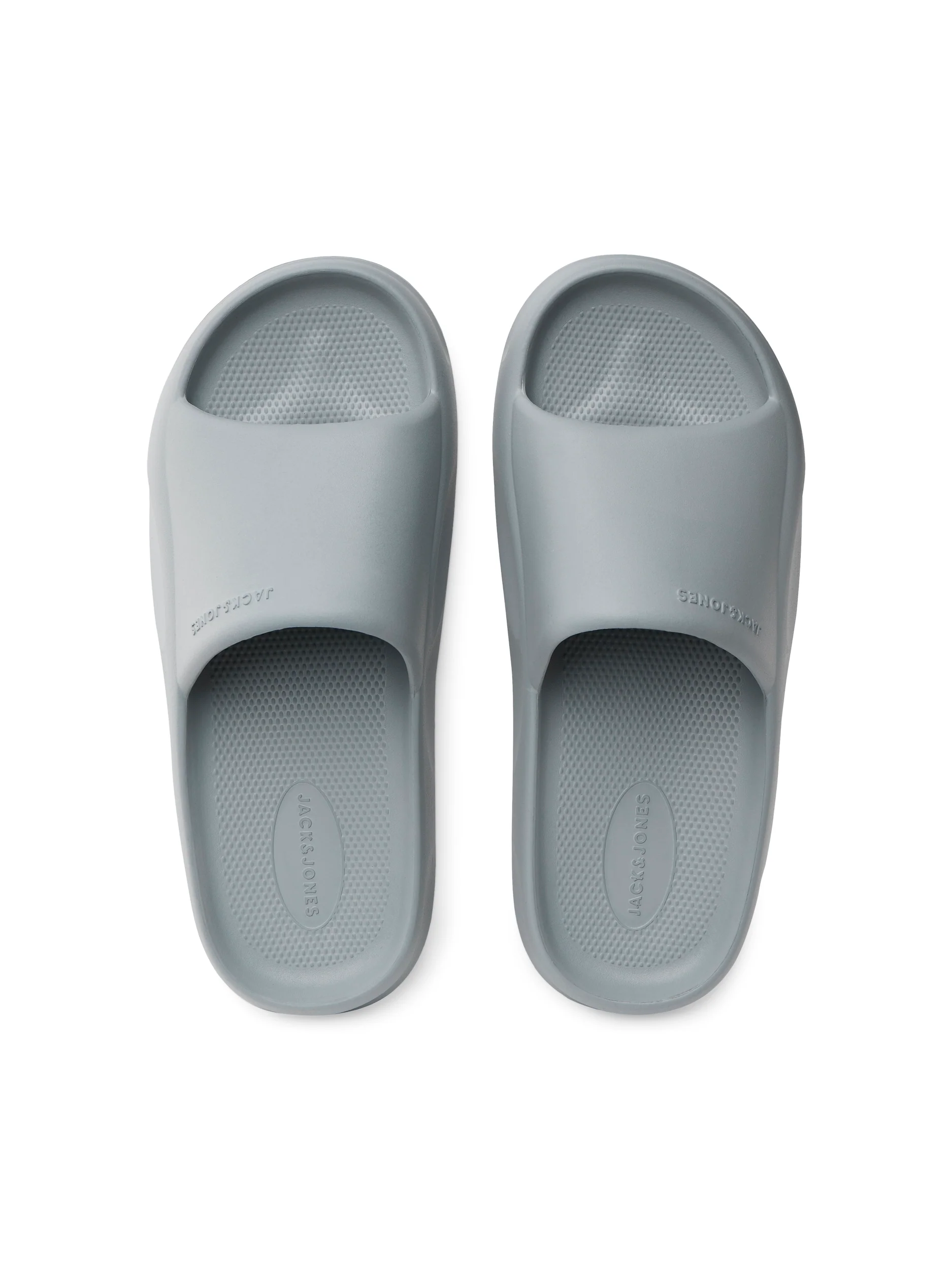Jack & Jones Status Moulded Sliders Grey - Image 3