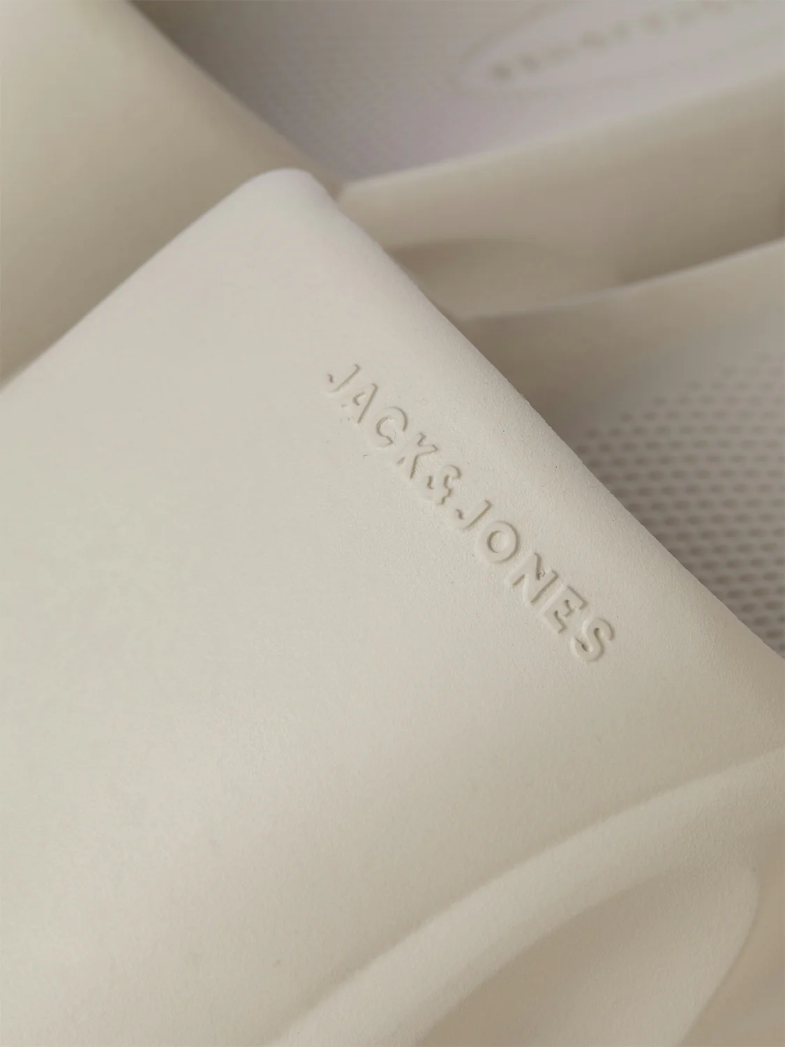 Jack & Jones Status Moulded Sliders Moonbeam - Image 4