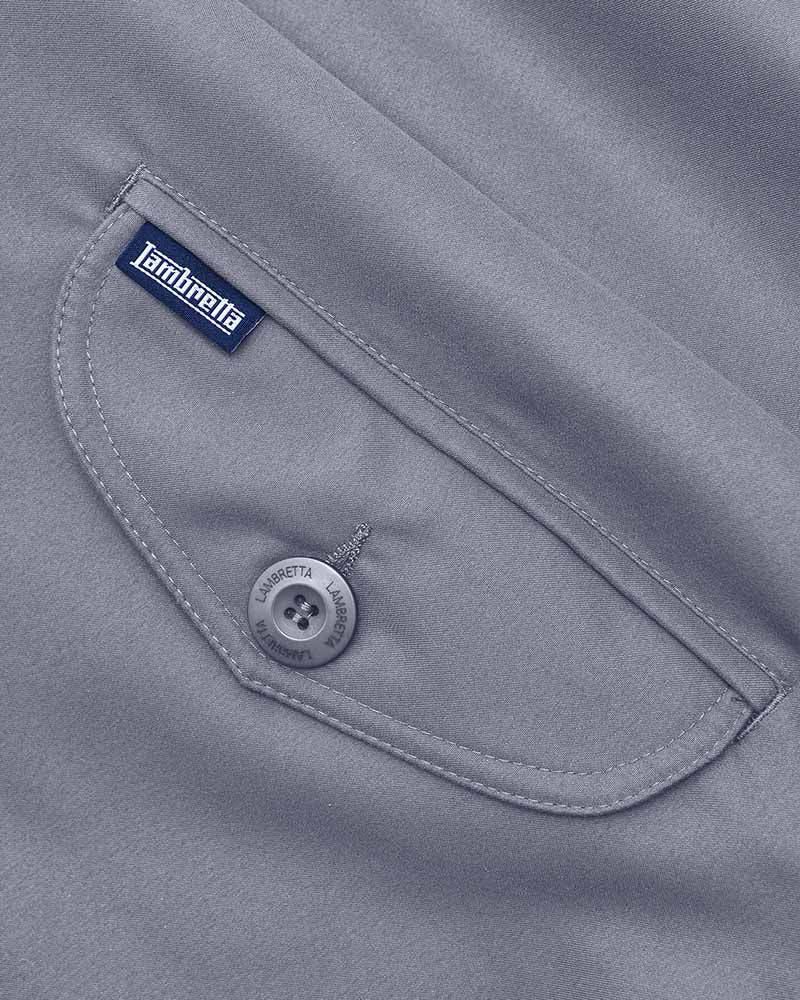Lambretta Shower Resistant Harrington Jacket Grey - 677 - Image 5