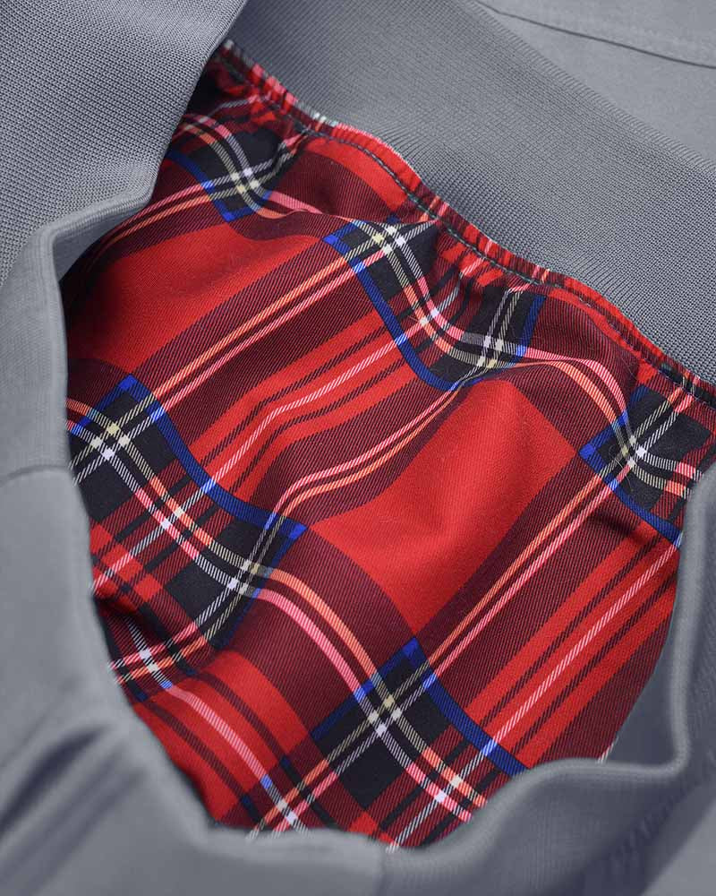 Lambretta Shower Resistant Harrington Jacket Grey - 677 - Image 7