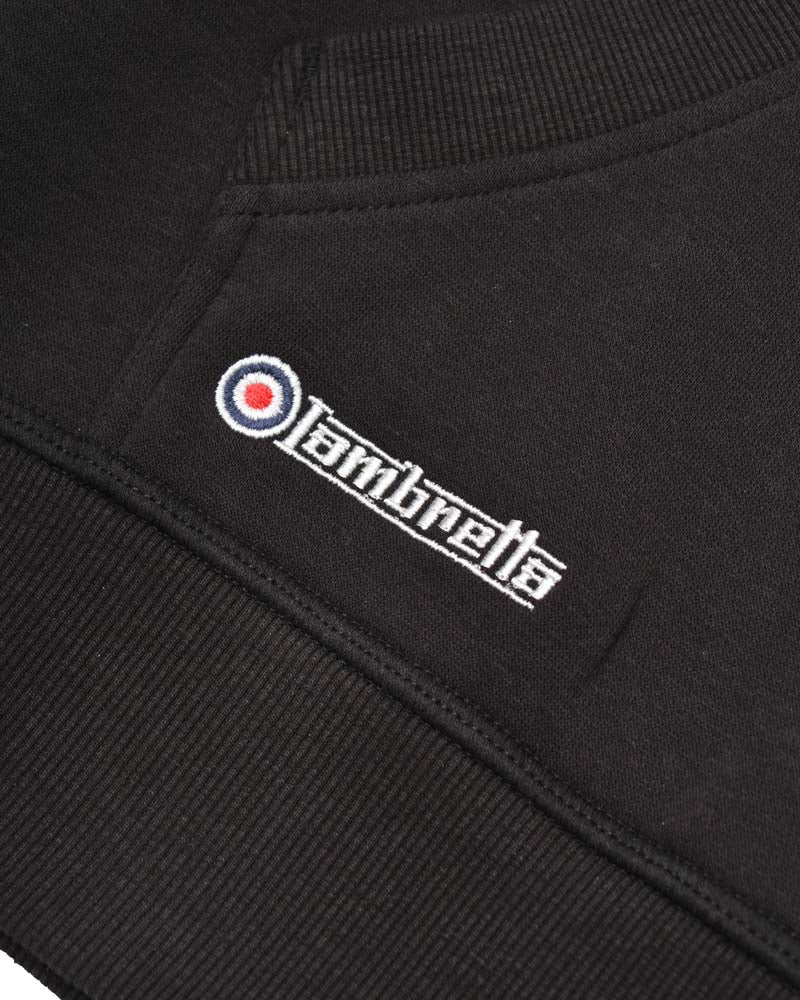 Lambretta Target Hoodie Black - 507 - Image 6