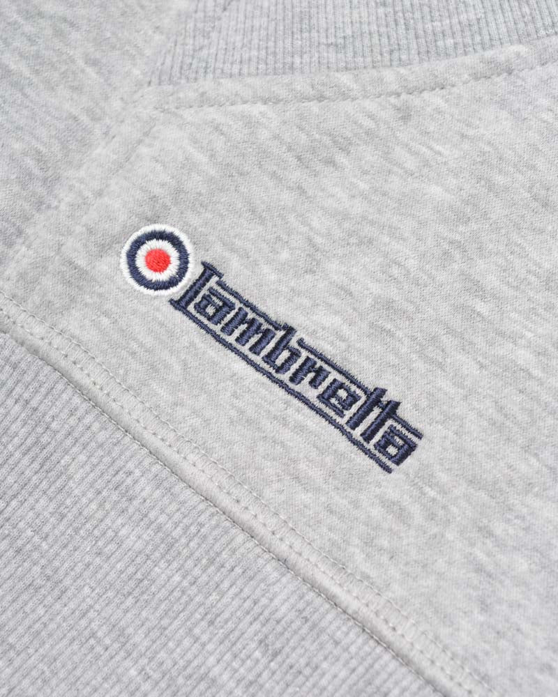 Lambretta Target Hoodie Marl Grey - 563 - Image 6