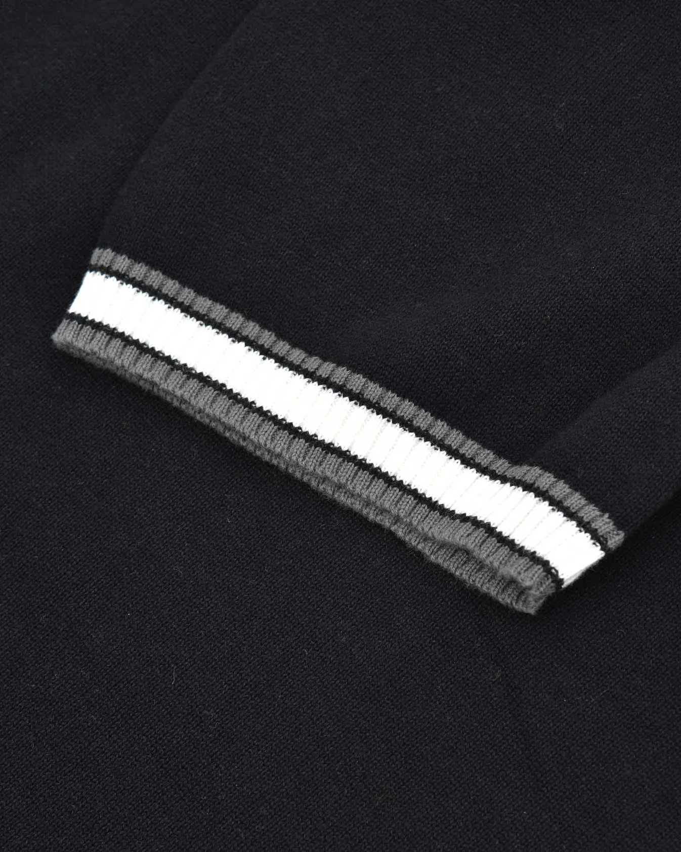 Lambretta Velero Tipped SS Knit Polo Black - 097 - Image 5