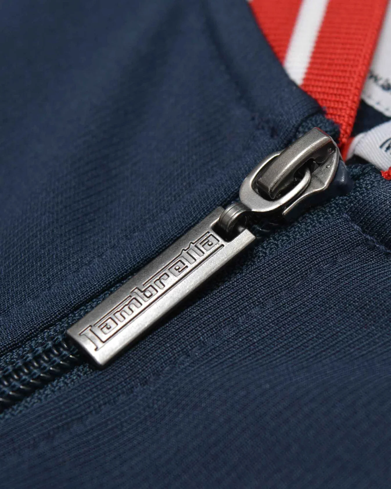 Lambretta Vintage Track Top Navy / Red / White - 572 - Image 6