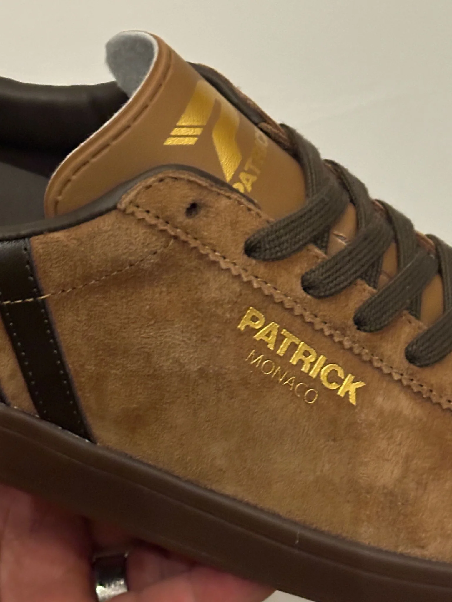 Patrick Iconic Monaco Suede Trainers Brown/Dark Brown - 1516 - Image 4