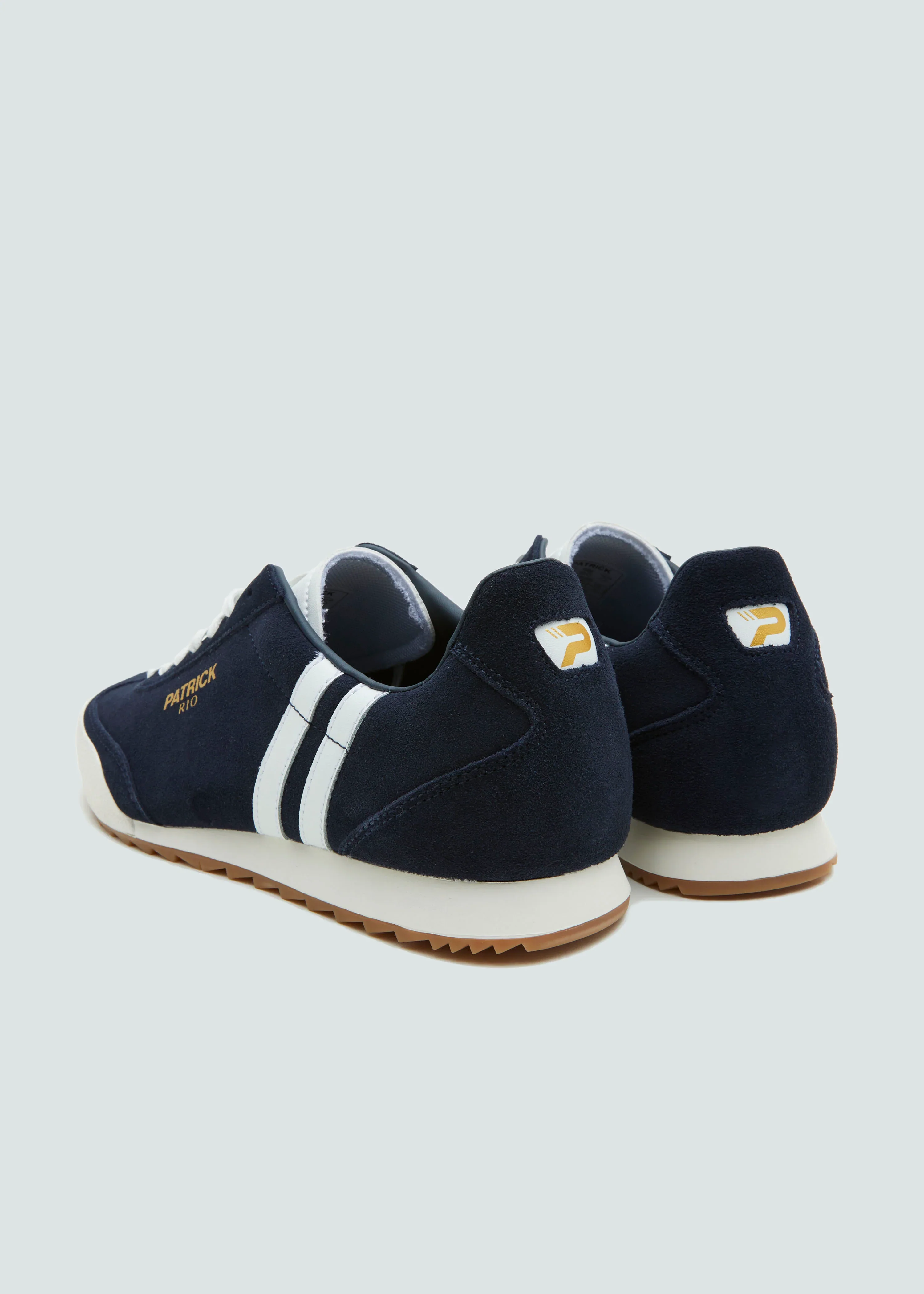 Patrick Rio Suede Trainers Navy/White - Image 3