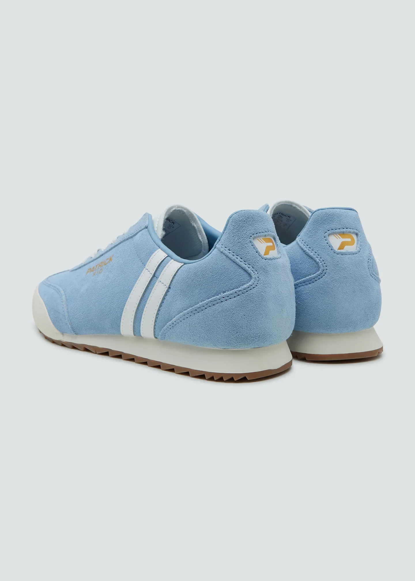 Patrick Rio Suede Trainers Sky Blue/White - 1512 - Image 3