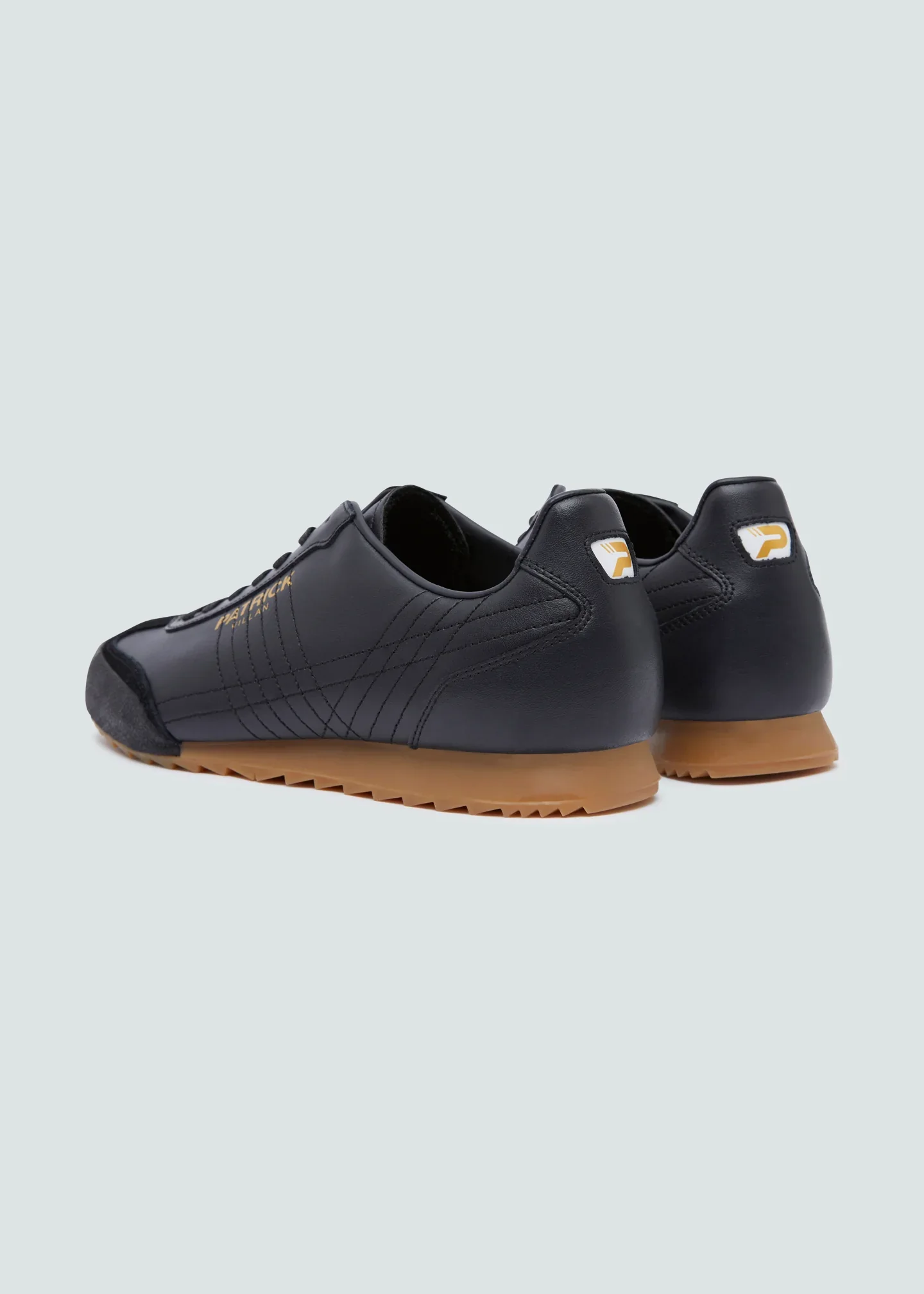 Patrick Villan Leather Trainers Black - Image 3