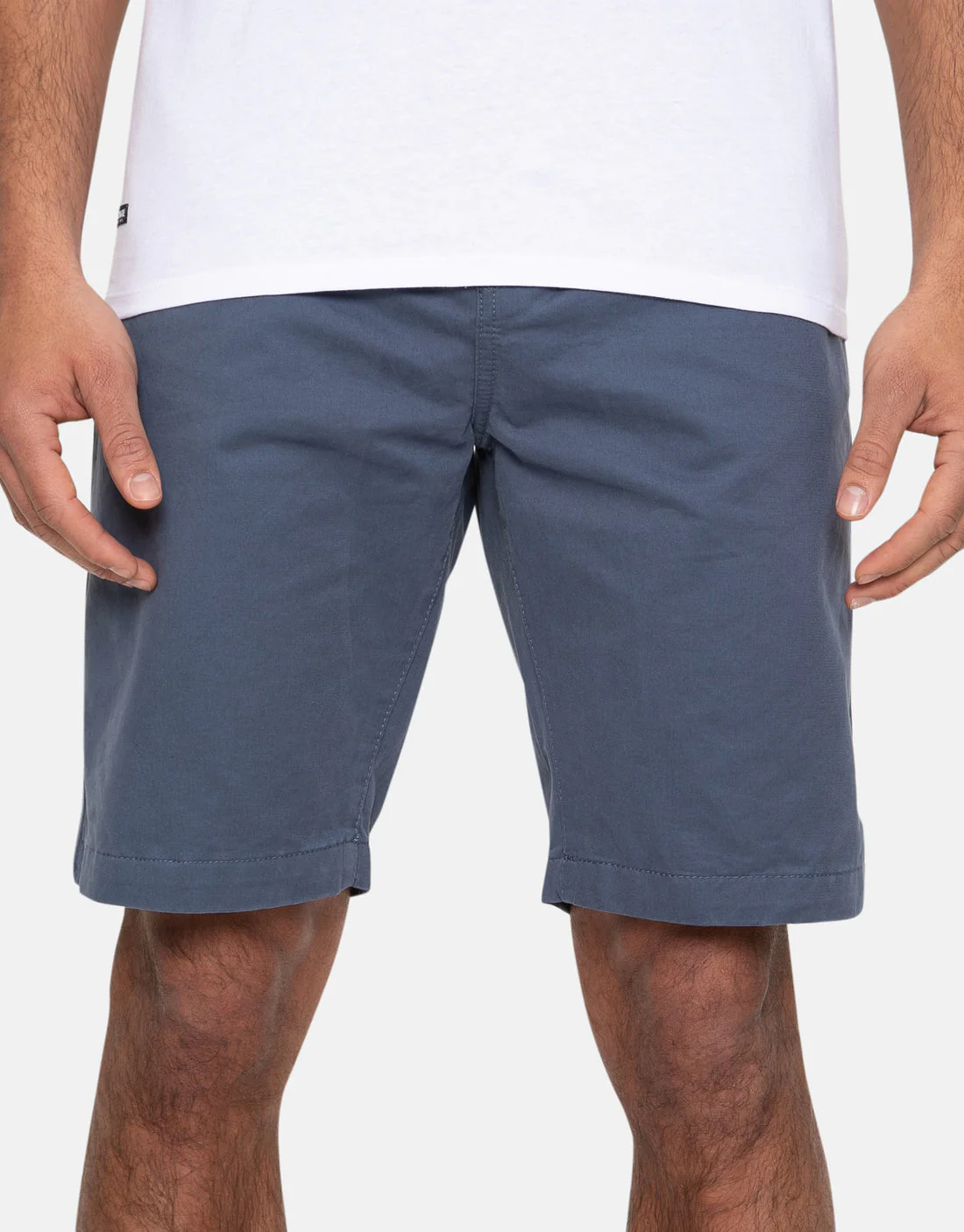 Threadbare Southsea Cotton Chino Shorts Misty Blue - 861 - Image 3