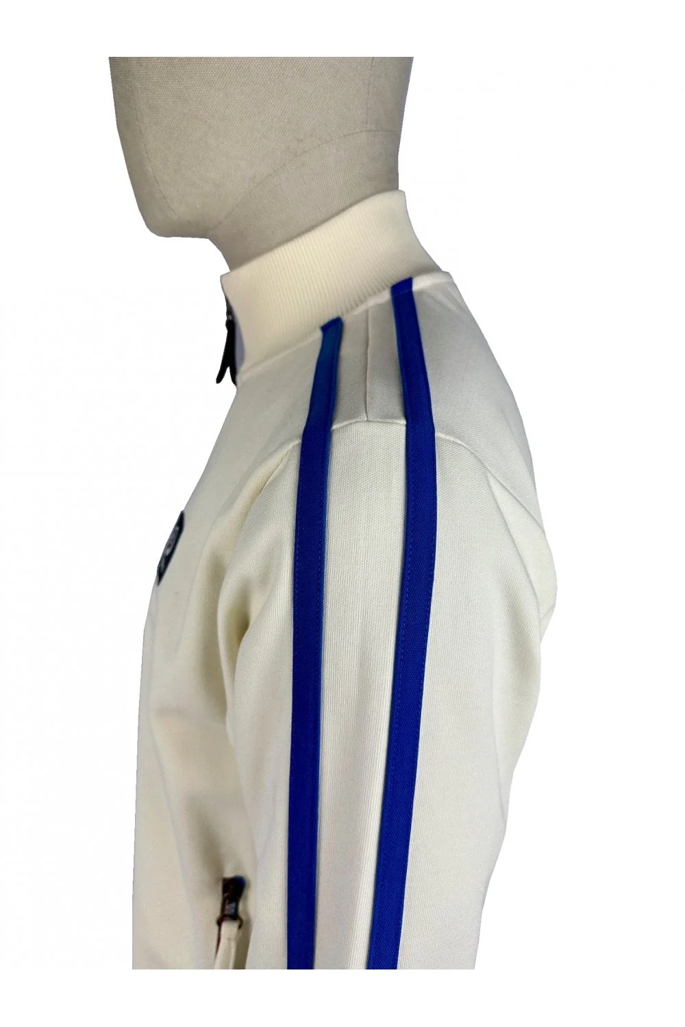 Trojan Contrast Zip Track Top TC/1043 Ecru - 502 - Image 3