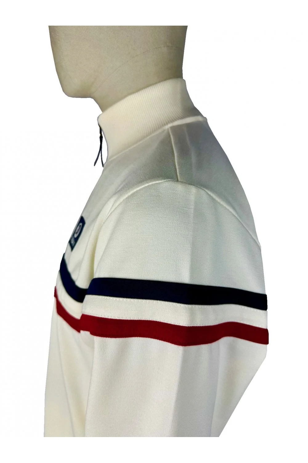 TROJAN Retro Stripe Track Top TR/9052 Ecru - 500 - Image 3
