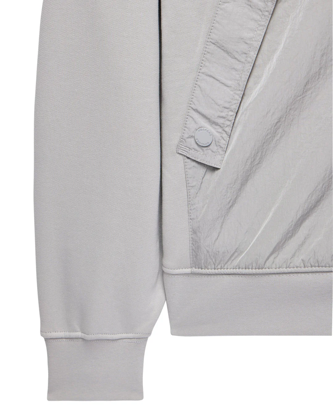 Weekend Offender Daponte Zip Through Hoodie Rhino - 410 - Image 6