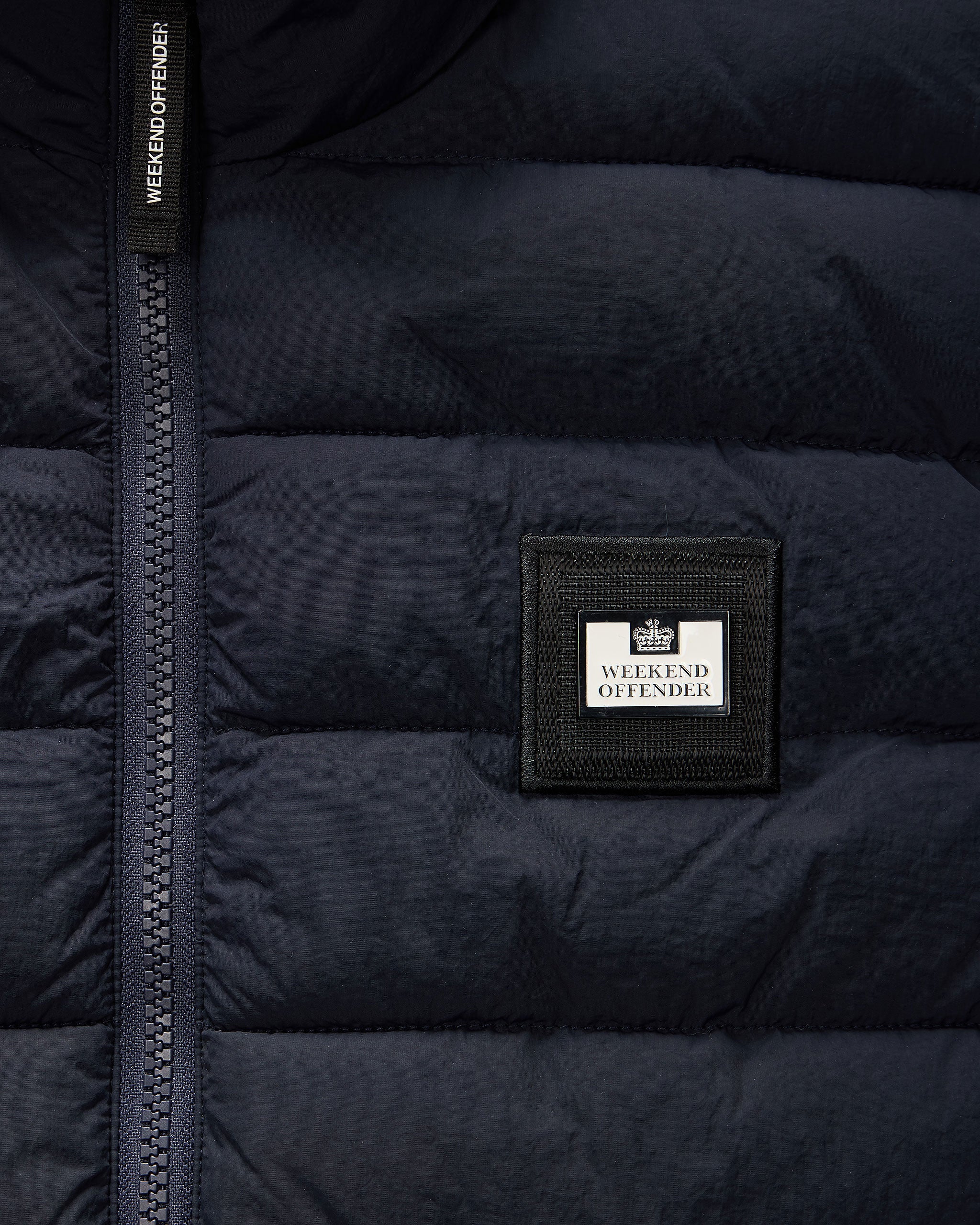 Weekend Offender Gacha Padded Gilet Navy - 634 - Image 3