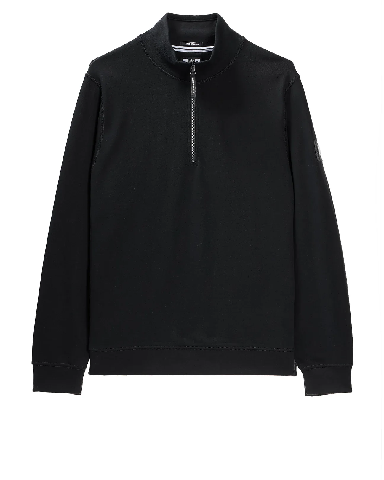 Weekend Offender Kraviz Quarter Zip Sweater Black - 510 - Image 3