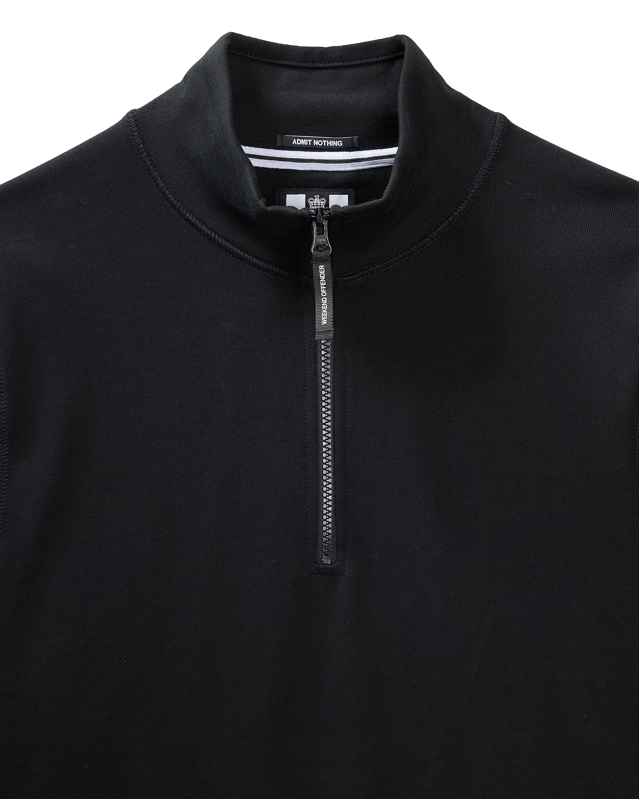 Weekend Offender Kraviz Quarter Zip Sweater Black - 510 - Image 5