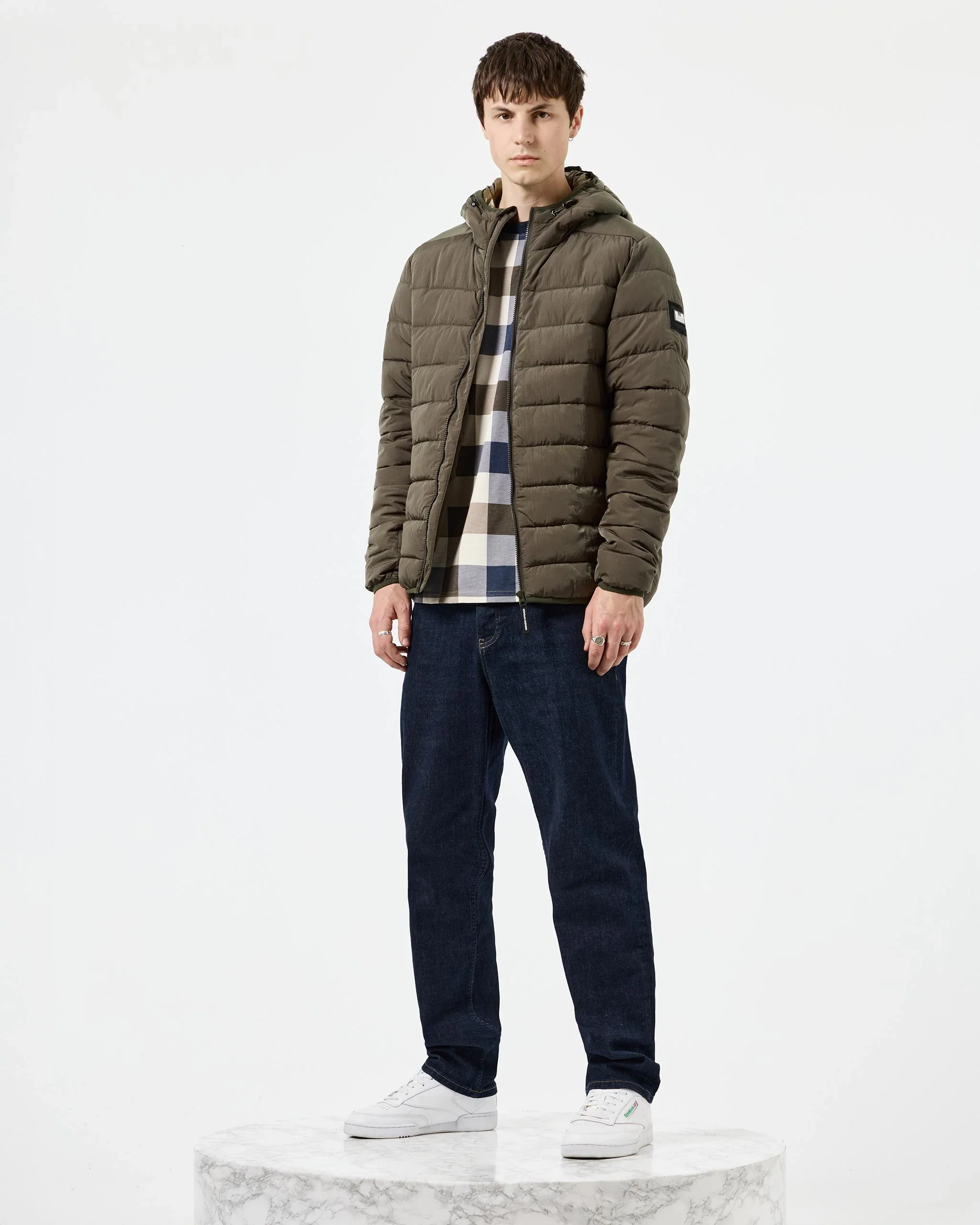 Weekend Offender La Guardia Padded Jacket Castle Green - 632 - Image 5