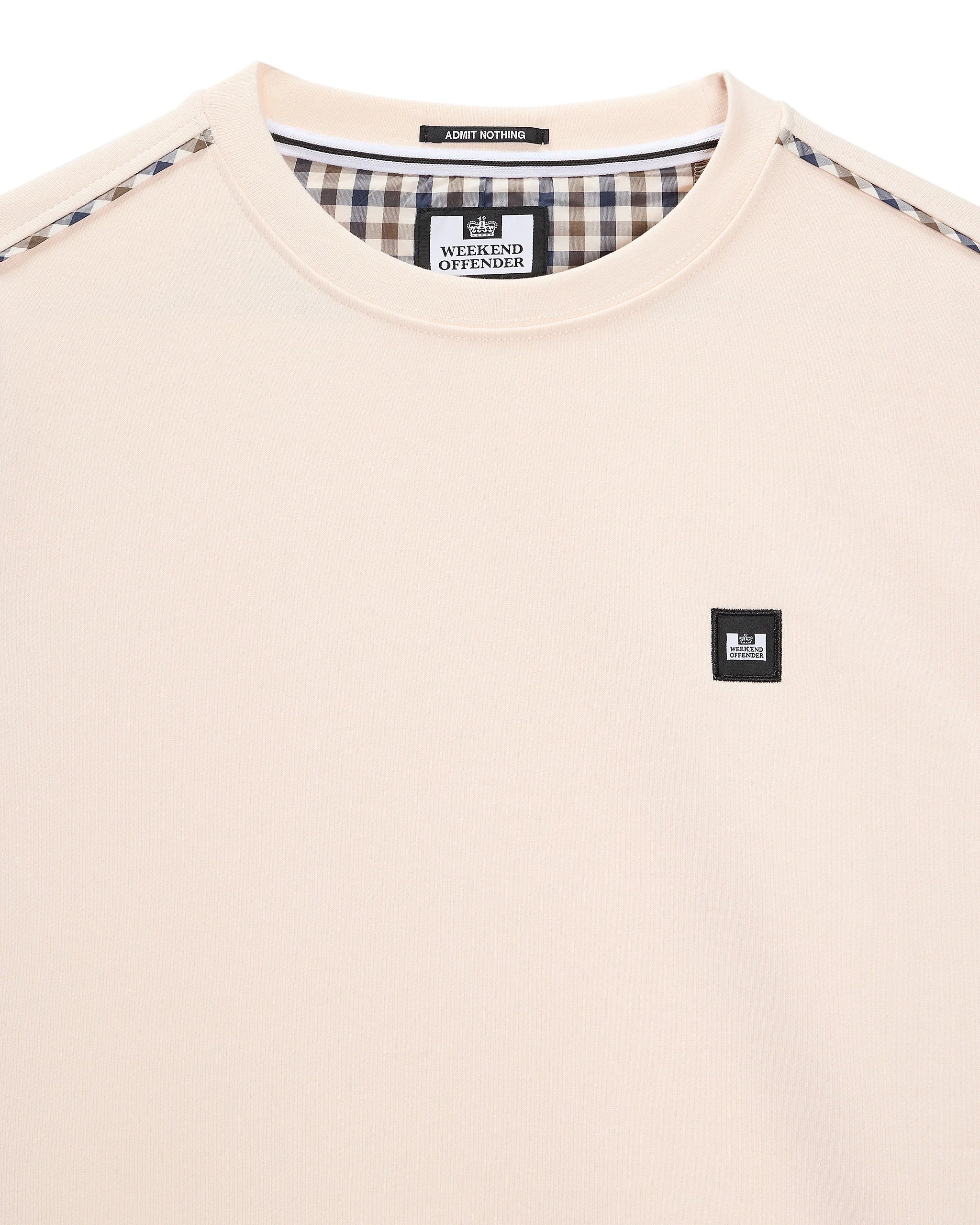 Weekend Offender Vega Sweater With Check Piping Detail Alabaster - 430 - Image 5